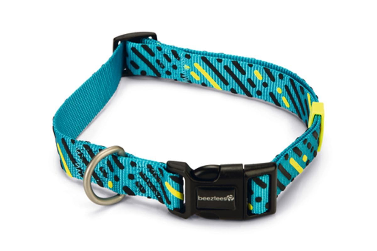 Beeztees Köpek Tasması, Turkuaz, 48-70cm, 25mm