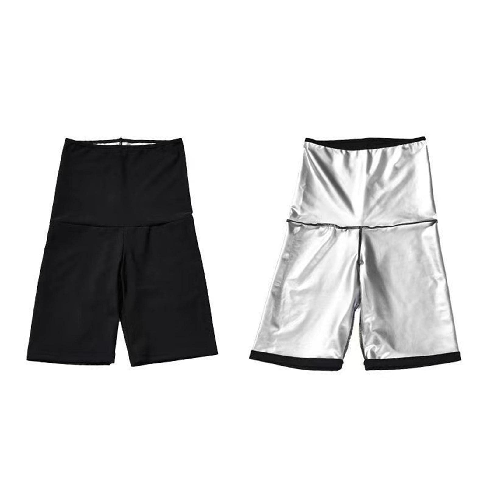 2xWomen Thermo Neoprene Sweat Sauna Shaper Pants Weight Loss Shorts Shorts L| Stretchable | Breathable | Daily Wear-image-49