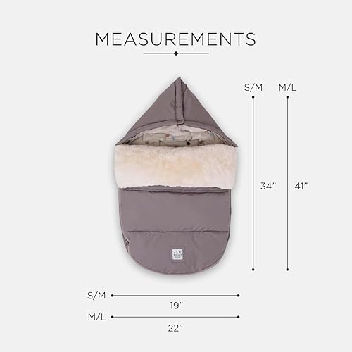 Miniatura 5 de 7AM Enfant - Saco universal para cochecito, repelente al agua, bolsa de invierno para cochecitos y asientos de automóvil, microforro polar suave y