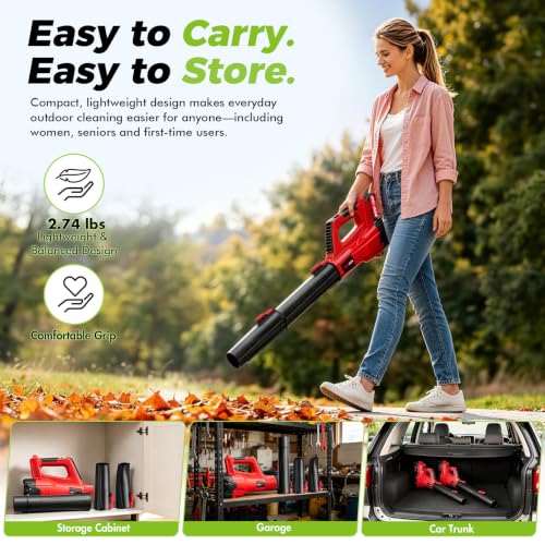 VIBOGEN Cordless Leaf Blower