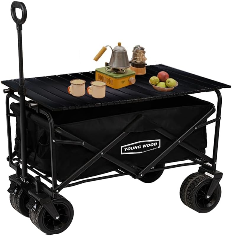 YOUNG WOOD Collapsible Wagon cart with Table, only Board