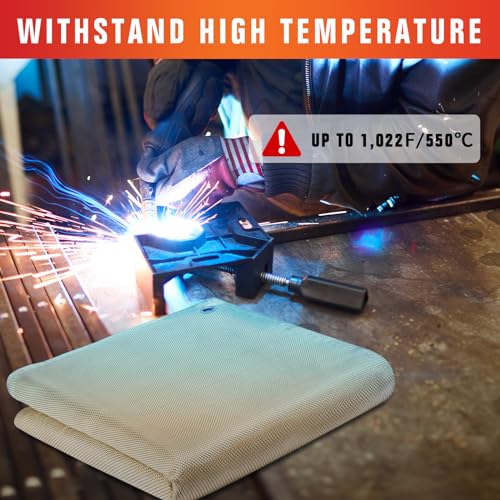 Welding Machine Handheld 110V 120A Portable ARC Welder Gun & 4 x 6ft Fiberglass Welding Blanket Fireproof