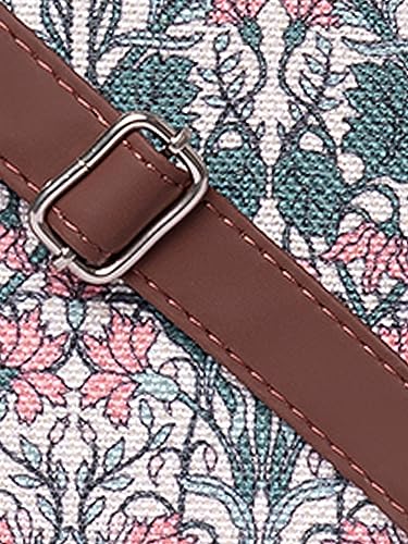 Image of ZOUK Printed Vegan Leather Handmade Women's Handbags with double handles and detachable Sling Strap