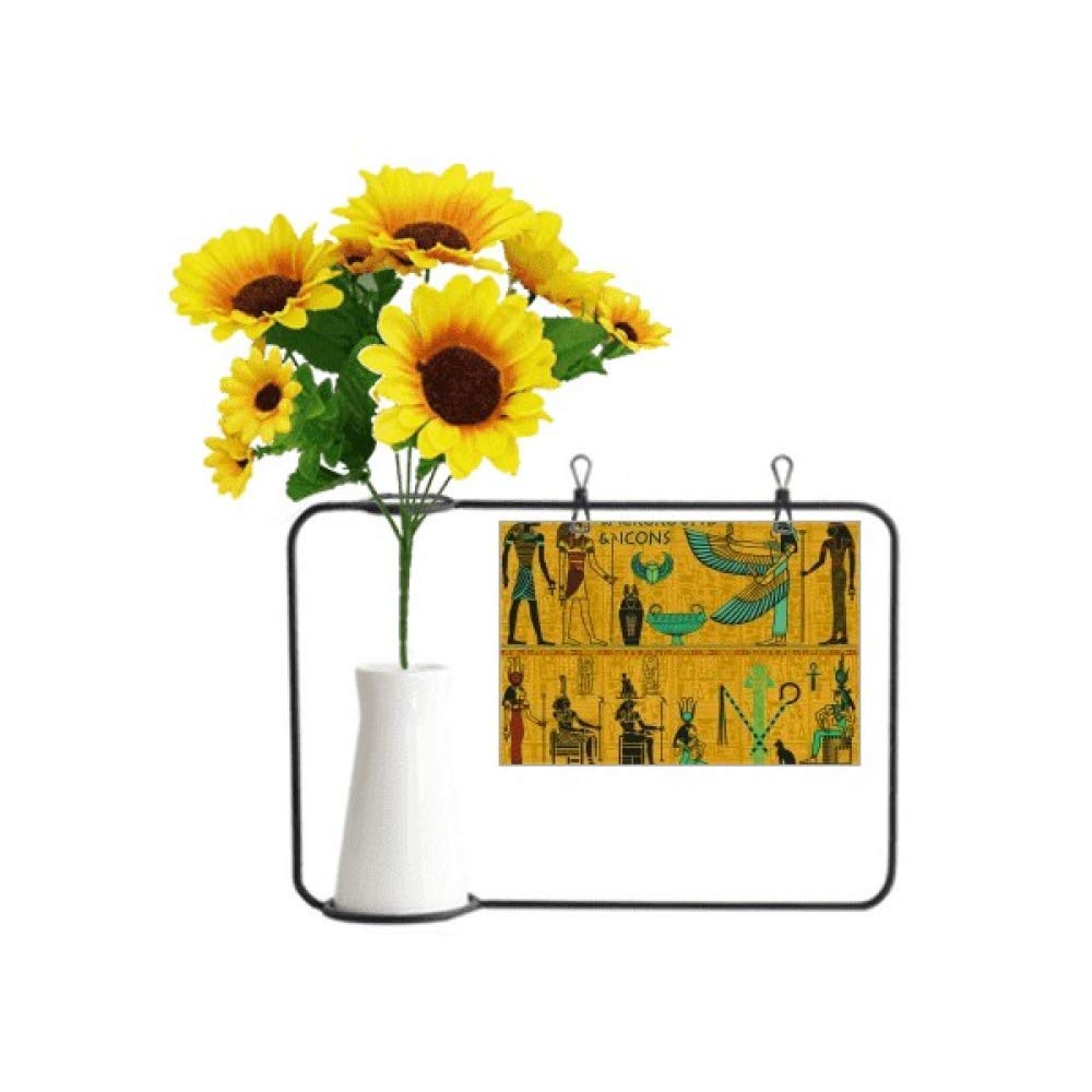 Carte cadeau Égypte ancienne avec fleurs pour un anniversaire original