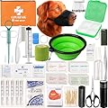 GPUSFAK Dog First Aid Kit - Pet First Aid Kit for Dogs Pet Emergency Kit with Pets First Aid Supplies for Home Camping Hiking Traveling
