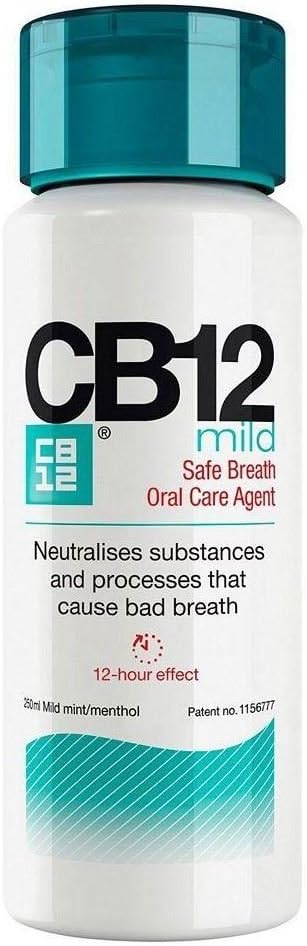 CB12 Mild Mint Menthol Mouthwash (250ml) - Pack of 6