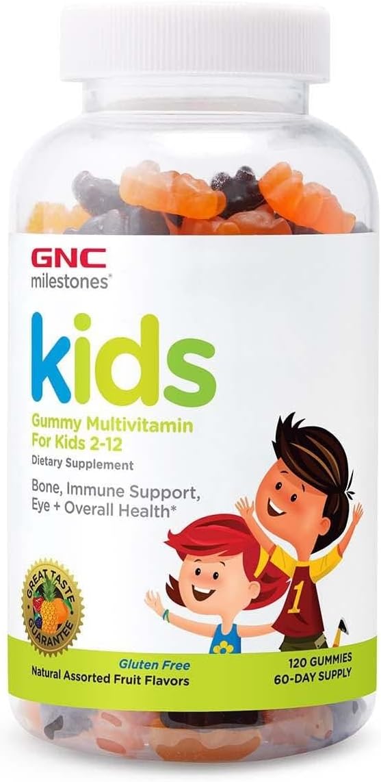 milestones Kids Multi Gummy, Formulated with 11 Essential Nutrients, 120 Gummies