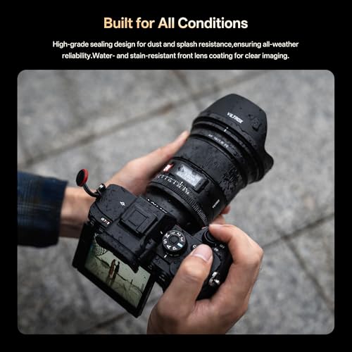 Image of VILTROX 16mm F1.8 FE Lens for Sony E Mount, Large Aperture F /1.8 Auto Focus Full Frame Wide-Angle Lens for Sony E-Mount Mirrorless Camera Alpha a7II a7III a7RIII a7RIV a7S a7SII a9 a7C