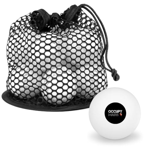 GRAPHICS & MORE Occupy Mars Novelty Table Tennis Ping Pong Ball 12 Pack with Storage Bag