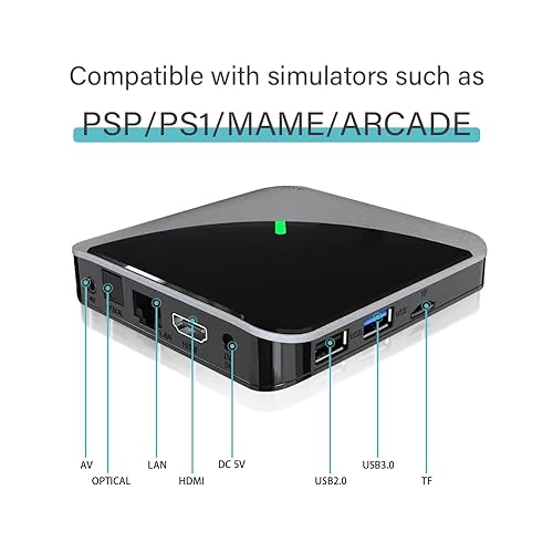 Miniatura 5 de FRIGEDAEG Video Game Console With 50000 Games A95X Retro Game Box Compatible With PS1PSP MAME Android 90EmuELEC 43 System 2 In 1 For TVPCProjector