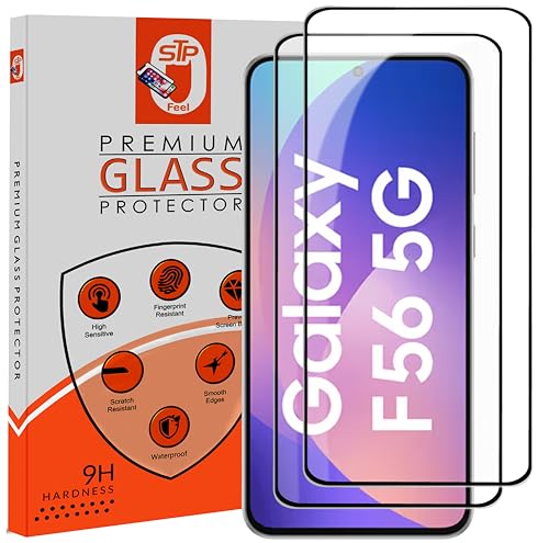 Image of Premium HD+ Tempered Glass Screen Protector Guard Compatible For Samsung Galaxy F56 5G (6.74 Inch, Pack of 2) | Edge to Edge Coverage With Easy to installation kit for Smartphone