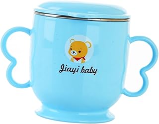 TOYANDONA Copo De Aprendizagem Para Bebês 1 Peça Copo Com Canudinho 2 Alças Copo Para Bebês Copo Para Crianças Garrafa De Água Em Aço Inoxidável Copo De Água Para Bebês Copo De Aço