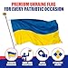 Ukraine Flag 4ft x 6ft Sewn Oxford Polyester