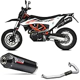 ktm part number Made in Italy mivv scarico completo racing nocat oval inox nero coppa carbonio compatibile con ktm 690 smc r 2020 2021 2022 mototopgun