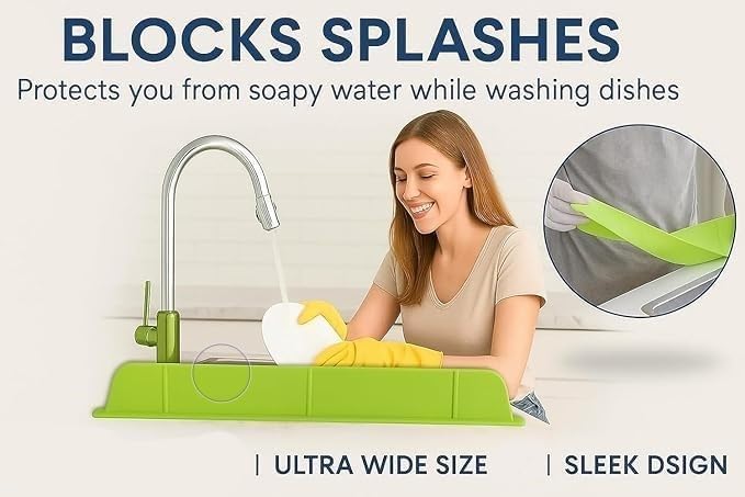 CARTZILLA Kitchen Sink splash Guard | silicone Splash Guard for Kitchen Island, Countertop, Stove & Sink Protection β Oil, Water, Stain Resistant, Easy Clean, Durable 4