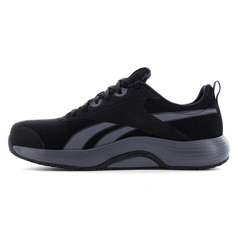 Reebok Męskie buty Lite Plus 4 Work Composite Toe Antypoślizgowe, Czarny, 40 EU