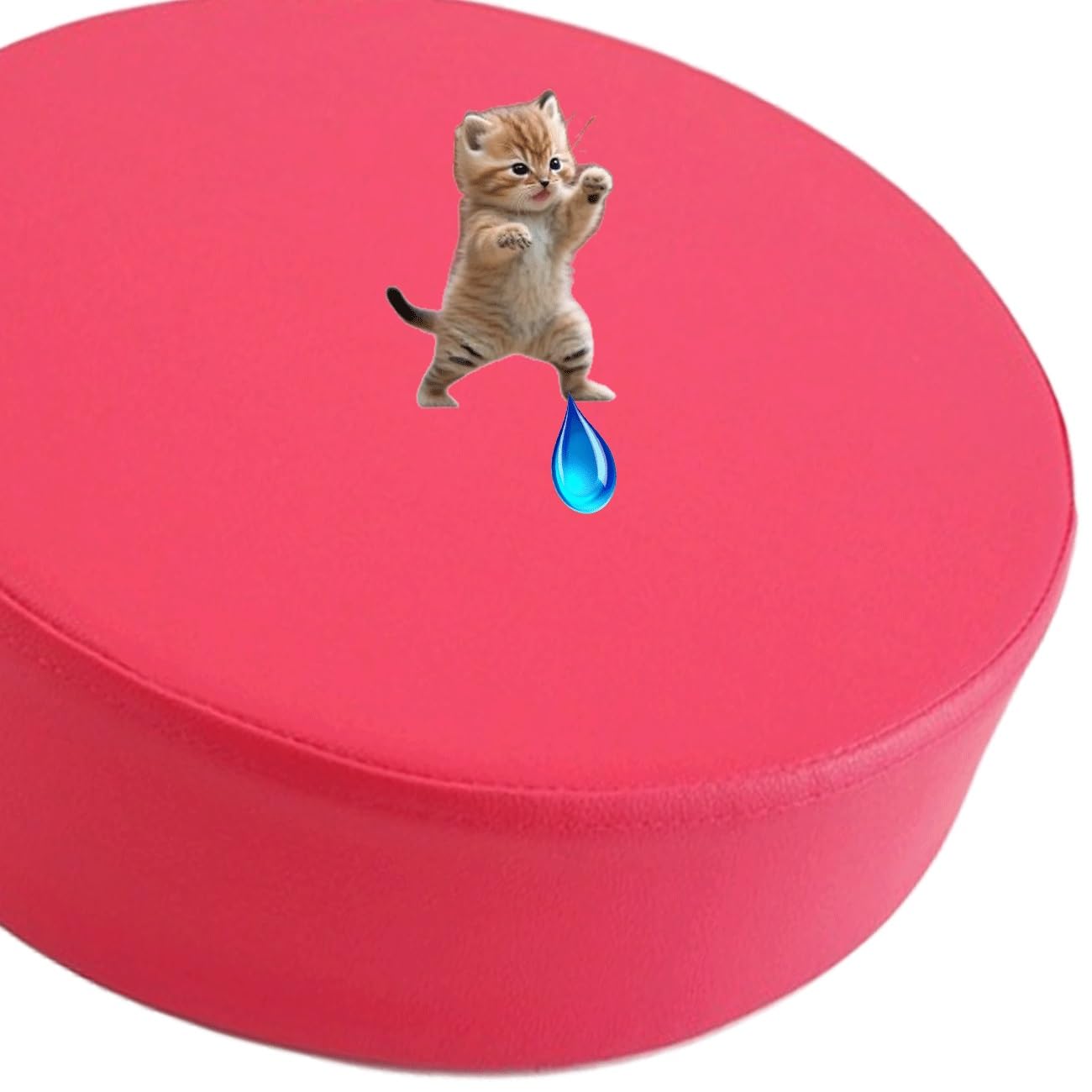 uyeoco Waterproof Memory Foam Round Seat Cushion 3/5/8cm Thick,25/30/35/40/45/50cm Round Stool Cushion, Circle Chair Pad with Removable Cover for Dining Kitchen Bar Chairs(Color 7,50X50X5cm)