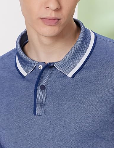 Image of Symbol Premium Men's Cotton Rich Textured Pique Polo T-Shirt - Regular Fit | Pique Knit (Available in Plus Sizes)