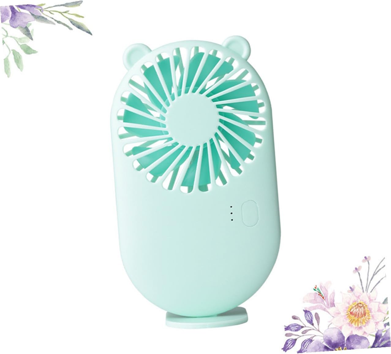 Vaguelly Portable USB Silent Mini Fan for Office Desk, Rechargeable Green Mute Cooling Fan for Home, School, and Travel Use