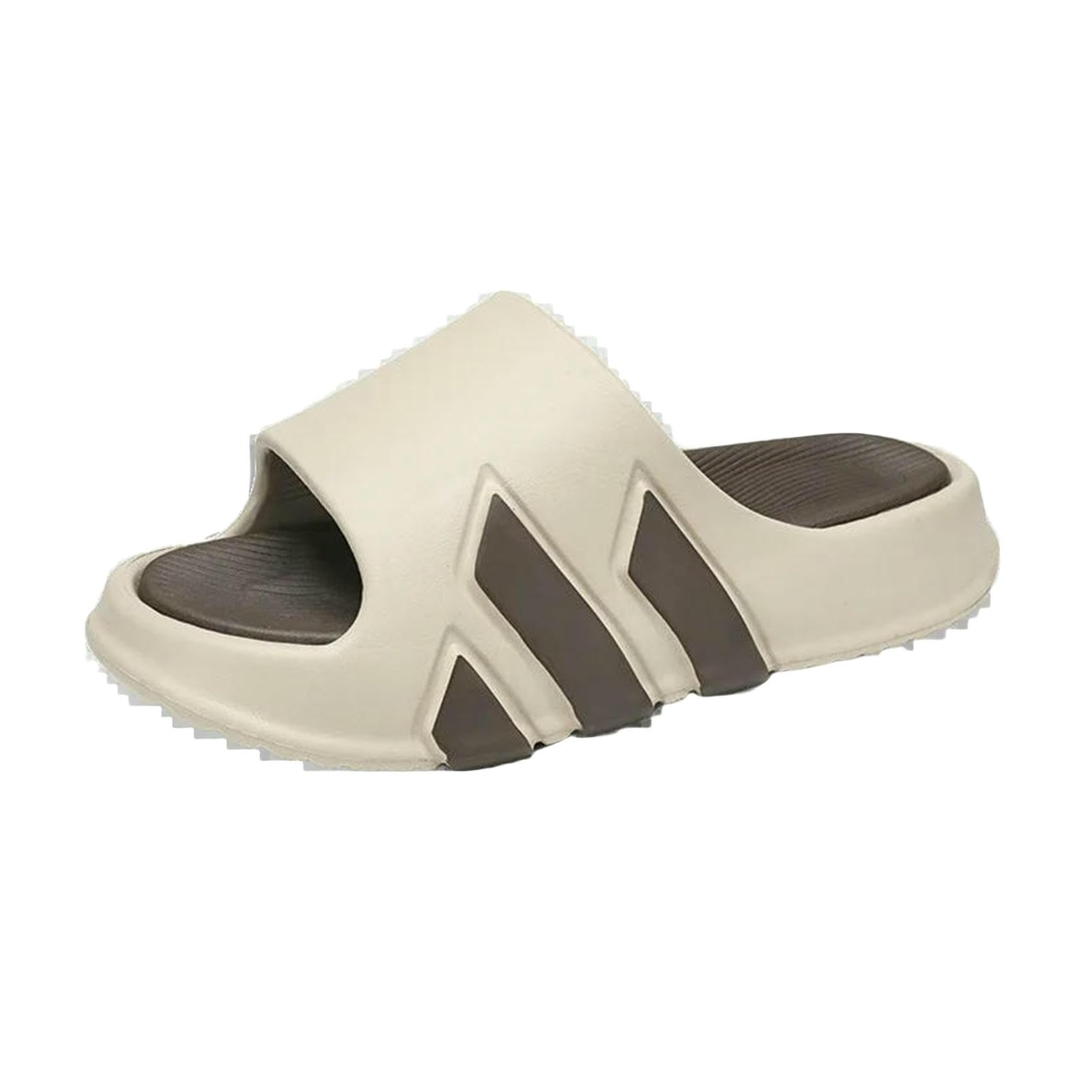 Ciabatte Uomo Summer Eva Slifors per Uomini E Donne Sport da Interno, Abiti Casa All'aperto, Bagno con A Forma di Sola Slip Couppl-cachi-38-39