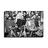 1878-1923 Mexican Revolution Pancho Villa And Emiliano Zapata Canvas Art Poster Wall Art Print Pictures Modern Family Living Room Bedroom Decor Posters 16x24inch(40x60cm)