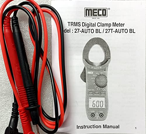 Image of Meco - 27-AUTO 3-1 /2 Digital 2000 Count 400A AC Autoranging Digital Clampmeter With Calibration Certificate & One Years Warranty