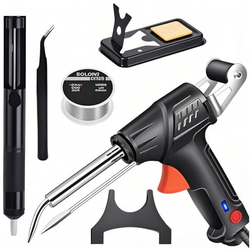 WPDUIODF Herramientas De Soldadura Láser Industrial con Calentamiento Interno, Juego De Soldador Multifunción, Soldador Láser Manual Automático con Cable, Máquina De Soldar For Metal(Black)