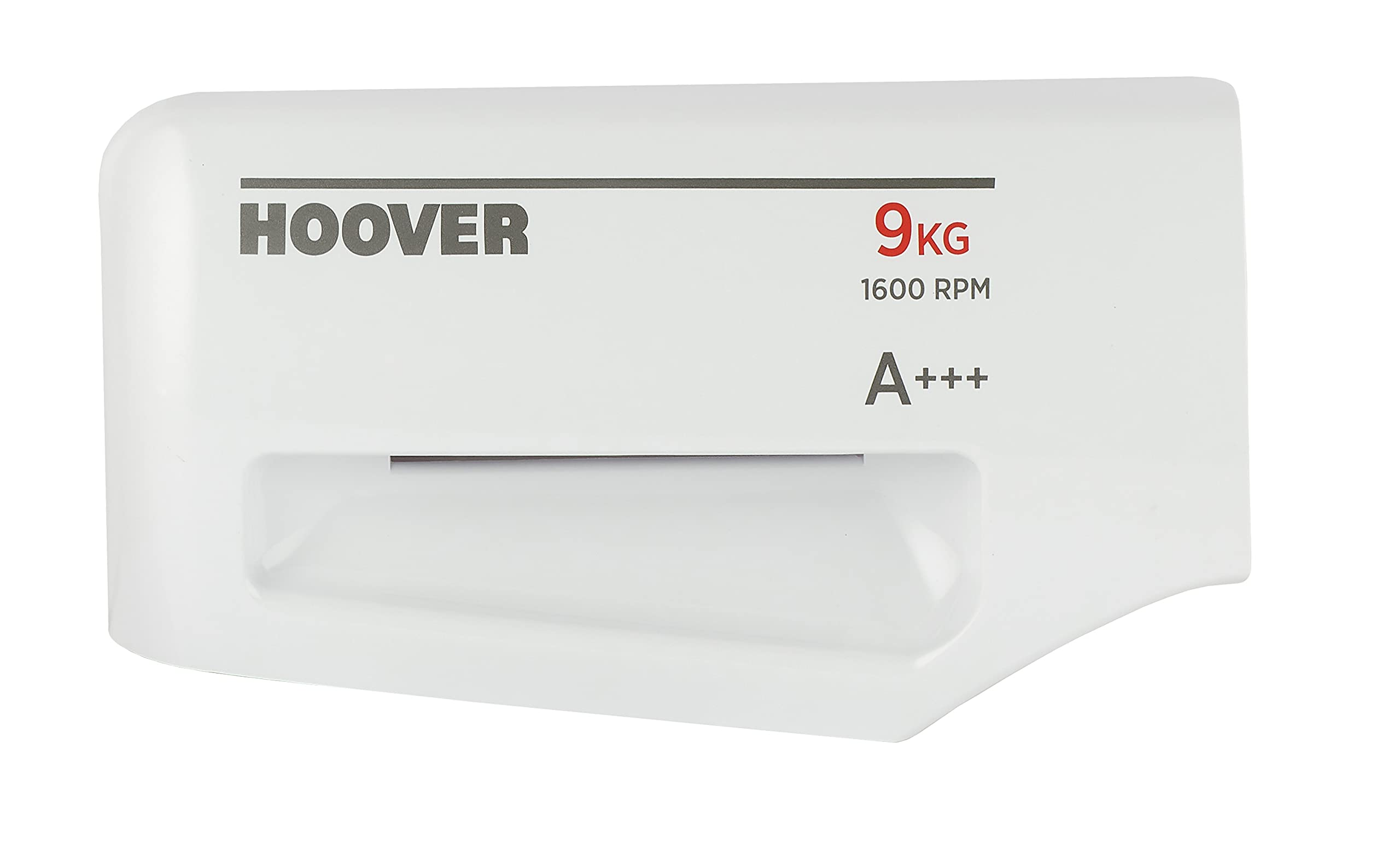 Hoover 43009910 Spenderschublade Front, 9kg, 1600 RPM, A+++, 22x12,5x3cm, Kunststoff