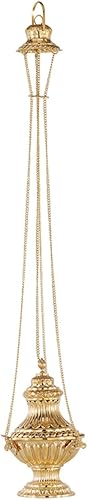 Incensario de cadena grande adornado
