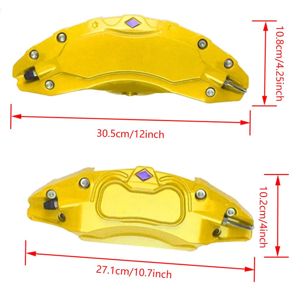 Cubiertas de pinza de aleación de aluminio para buje de rueda de 19 y 20 pulgadas, cubierta de pinza de freno delantera y trasera, color rojo, compatible con Tesla Model Y 2021-2024, compatible