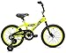Kent International 16 Inch Boy’s Pro Bike - Yellow - Cool and Sporty Kid’s Bike with 16 Inch BMX Tires - Growth Friendly Kid’s Bicycle with Removable Training Wheels - Partially Assembled Bicycle