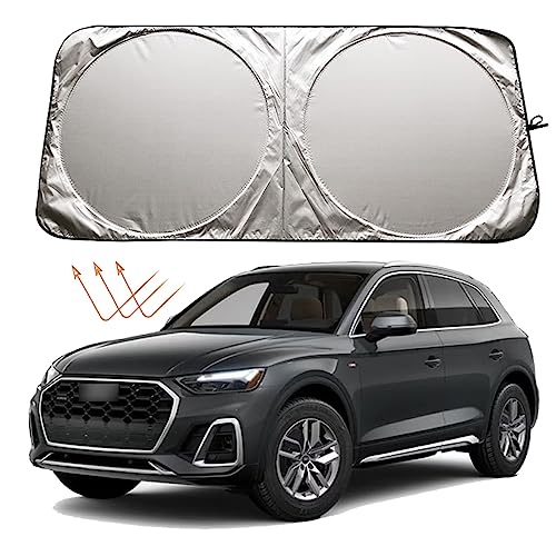 XHRING Windshield Sun Shade for Audi A4 A5 A6 A7 A8 Q3 Q5 Q7 Q8 S6 S7 S8 Accessories, Car Front...