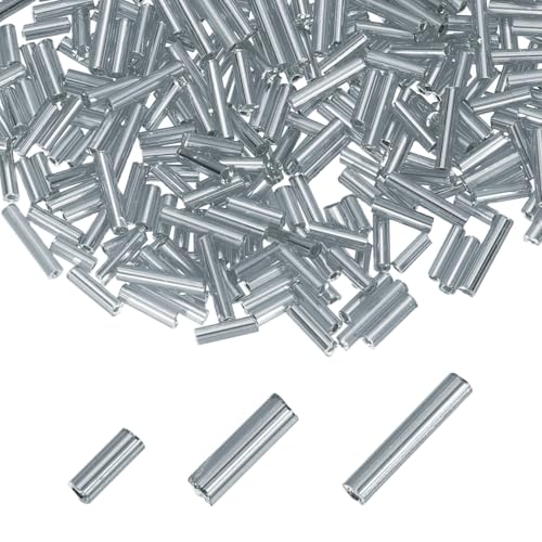 MECCANIXITY 800pcs Perles bugle verre 4/6/9mm