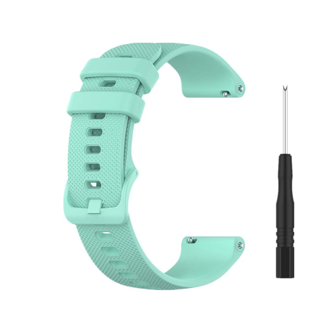 Huwokxix Watch Strap Compatible with Garmin Forerunner 745,Adjustable Silicone Sports Strap Replacement Band for Garmin Forerunner 745 Smart Watch