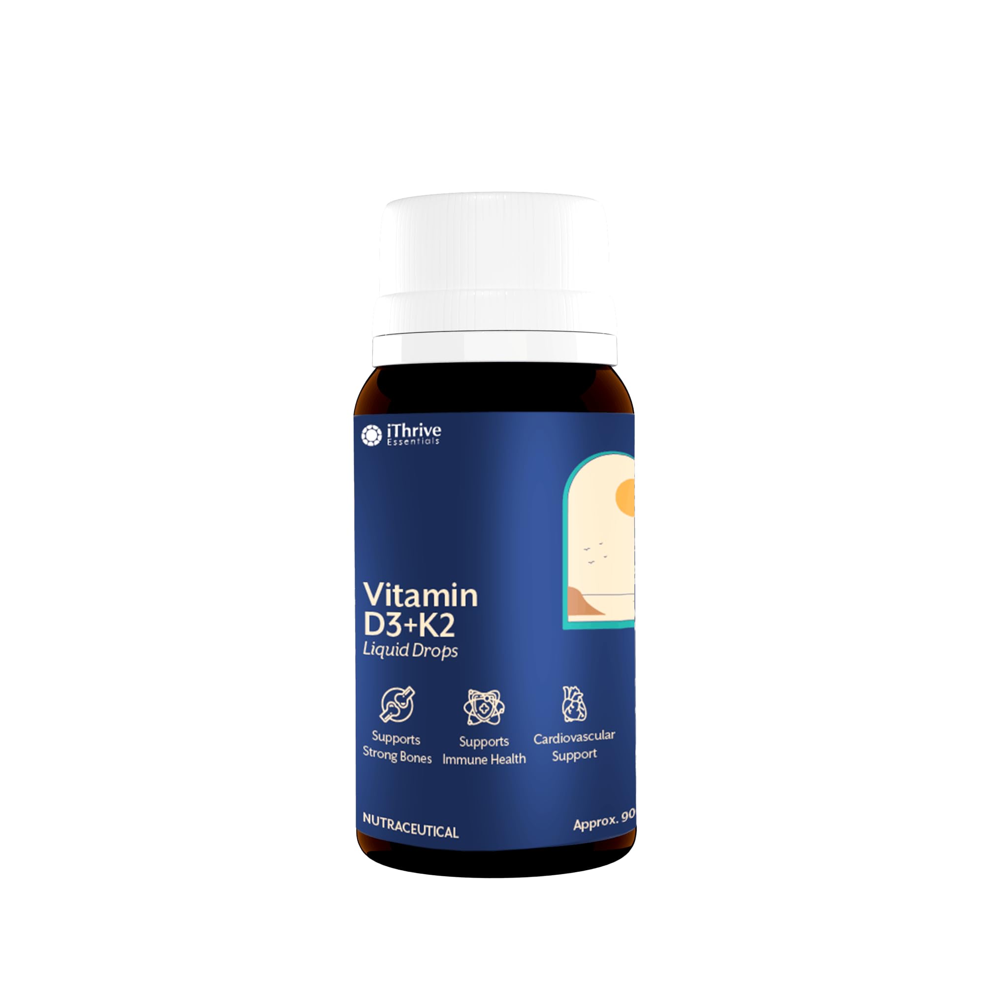Essentials Vitamin D3 K2 Liquid Drops in MCT Oil - Strong Bone Health, Healthy Immunity, Cardiovascular Support - Vitamin D3 600 IU Per Drop | 600 Drops | 20ml Bottle-image-14