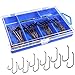 THKFISH 60 Piezas/Caja anzuelos de Pesca Pulpo Pesca Gancho Marrón Acero de...