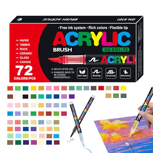 Stylos peinture acrylique résistants au soleil pour décorer vos toiles en extérieur