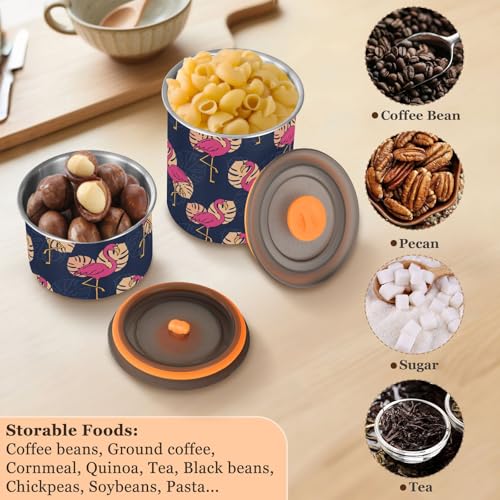 Contenedor Hermético para Café de Acero Inoxidable 900 ML miniatura 5