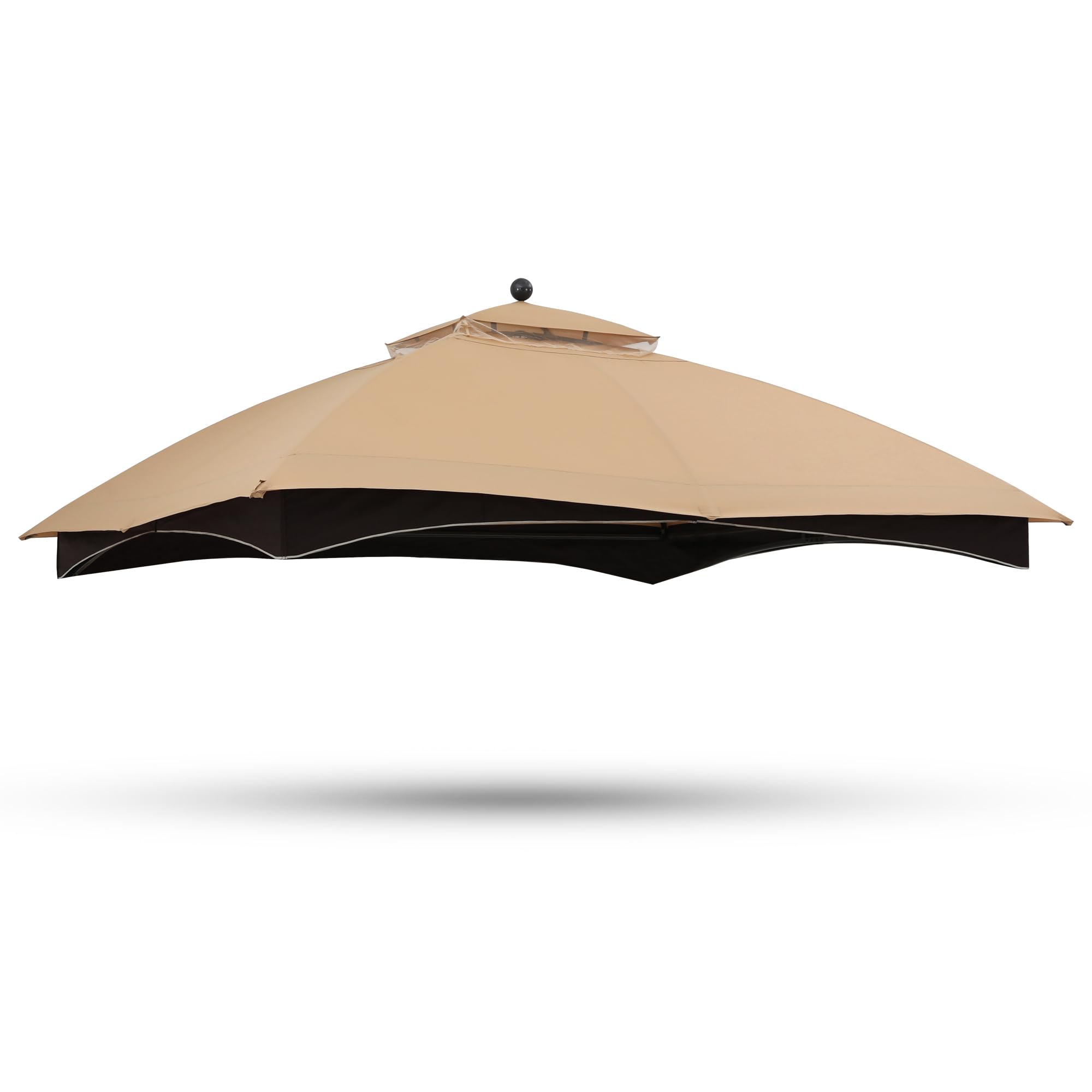 Gazebo Replacement Canopy Top for Lowe's Allen Roth #GF-12S004B-1, New Beige