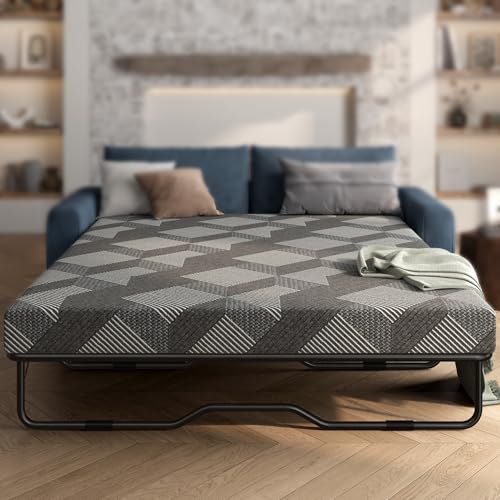 Wellynap 4 Inch Gel Memory Foam Sofa Mattress Queen Size...