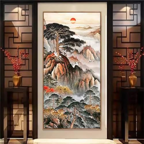 Peinture Diamant Arbre 5D : kit grand format anti-stress pour loisir créatif