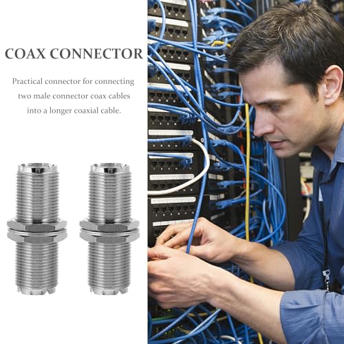 Adaptador UHF Hembra para Solucionar Cables Cortos en Conector de Extensión Antena 5