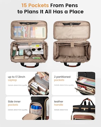 LOVEVOOK Rolling Teacher Bag