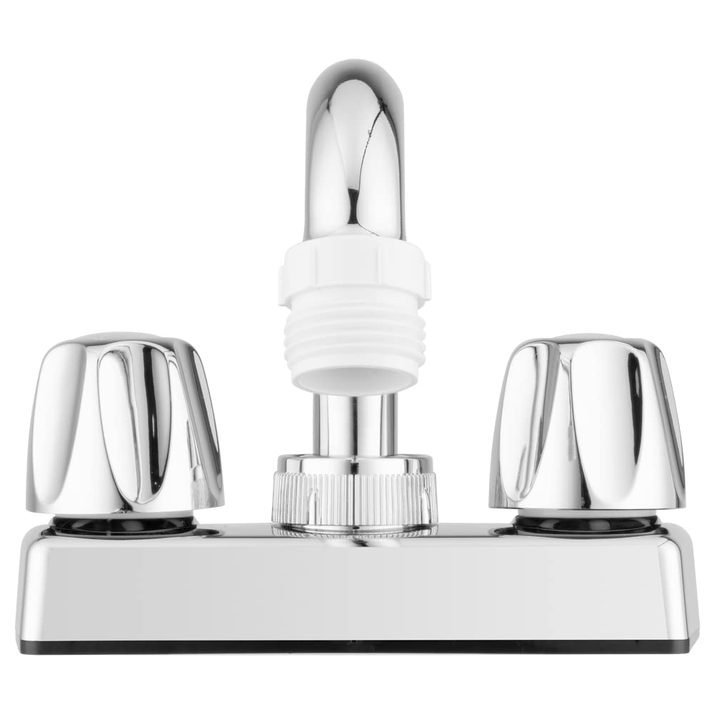 Pacific Bay - Lynden zestaw baterii do zlewu do prania - zawiera węże wlotowe, pułapka P i adapter węża ogrodowego - wylewka ze stali nierdzewnej - metaliczny chromowany korpus z tworzywa ABS i uchwyty - nowy 2022