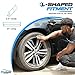 True Line Automotive Rim Protector - L Shape Wheel Protector - Ultra-Durable Car Rim Guards with 3M Adhesive Tape, Easy to Install, Universal Fitting - Black Gloss
