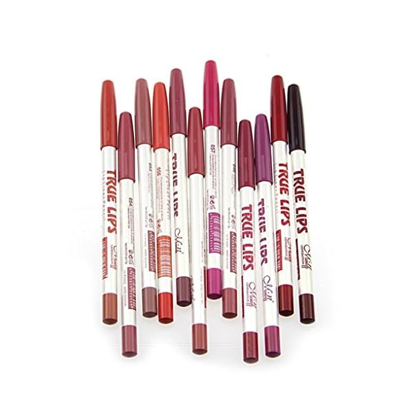 Sankuwen Waterproof Lip Liner Pencil, Pack of 12