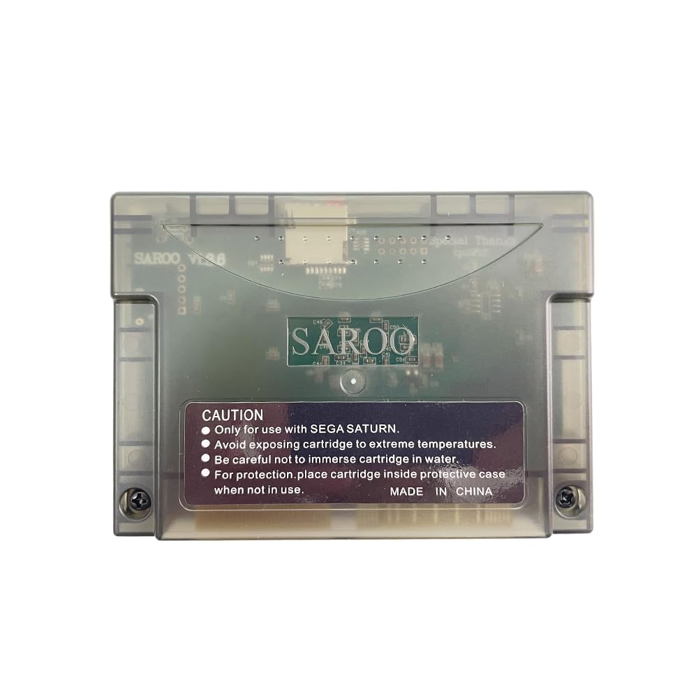 SAROO SS HD Loader Cartouche de lecture rapide pour cartes SD TF Menory pour jouer à des jeux sans CD pour Saturn avec 128 Go de jeux (SAROO 64 Go)