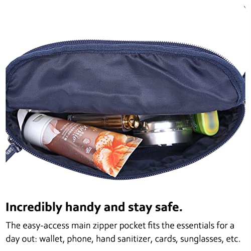 Image of HotStyle 521s Fashion Fanny Pack Small Hiking Waist Bag, 8.0 inchx2.5 inchx4.3 inch, S029C, Navy, One Size