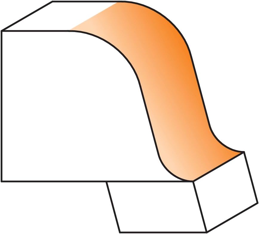 CMT 880.542.11 Solid Surface Rounding OverNo-Drip Bit W/Bearing, 1-Inch Diameter, 1/2-Inch Shank