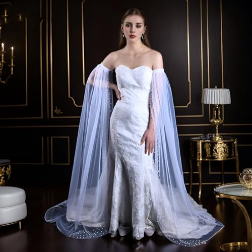 Mangas de encaje de boda largas accesorio nupcial brazo vestido velo perlas 4